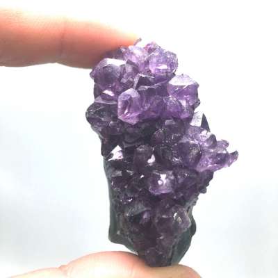 Valentine souvenirs natural raw amethyst quartz crystal cluster bulk stone pendant