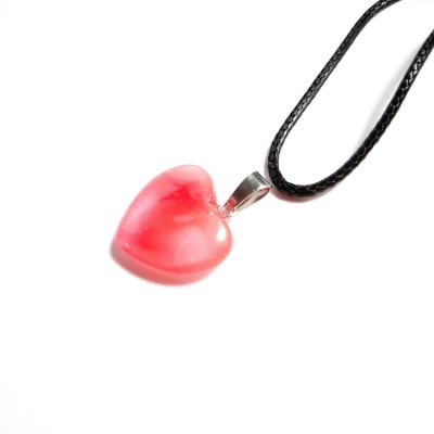 Best Price watermelon quartz heart pendant charm stones diy